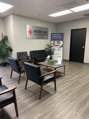 View of waiting room as you enter.