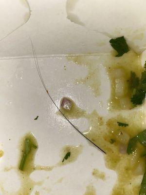 Hair in my food   I almost threw upppp!!!