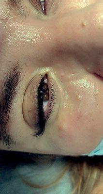 Cat eye lashes extensions