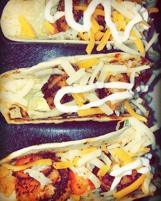 Cajun shrimp tacos