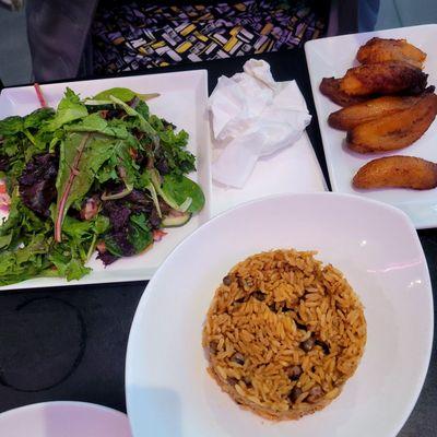 Peas and Rice  Salad Sweet plantains