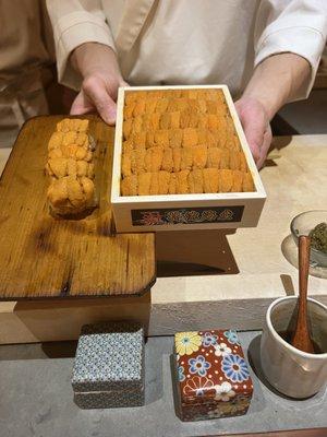 Hokkaido Uni, no warm water Uni here