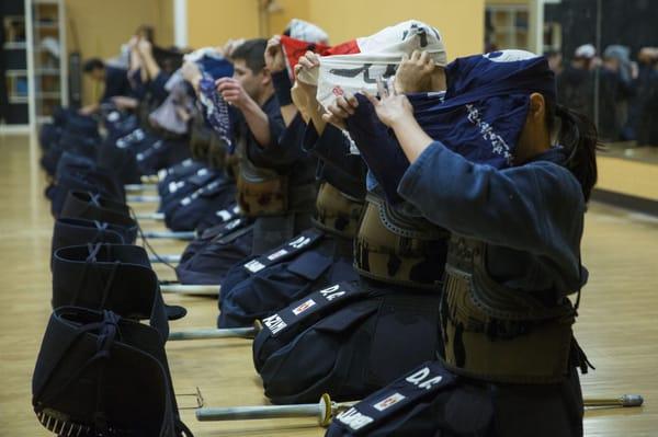 Kendo at Fudokan Dojo in Bethesda, Maryland.