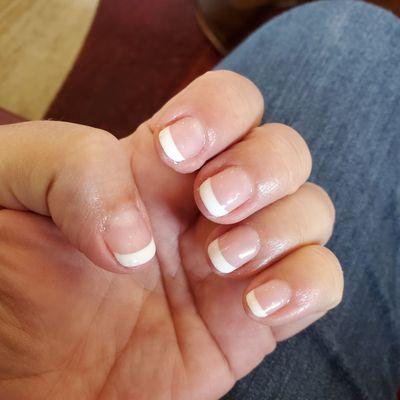 Great French Gel by Ava. She was efficient and thorough.    I will be back! Thanks.    French Gel manicure - $36