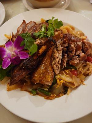 Drunken Noodles with Duck