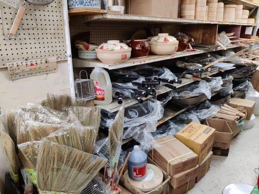 Brooms, clay pots, bamboo steamers, and more!