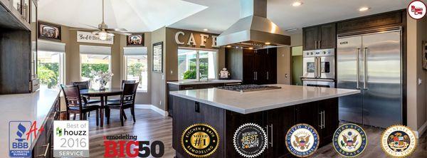 Most awarded Kitchen Remodeling Company in Southern California!