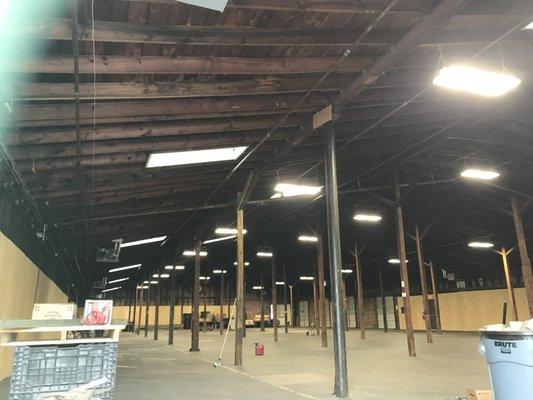 Interior warehouse, total square feet: 12,400sf
 Total event space: 8,000sf