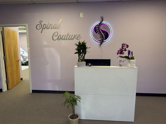 Reception Area of Spinal Couture in South Plainfield, NJ