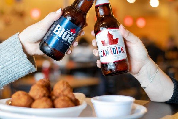 Canadian Favourites Labatt Blue & Molson Canadian!