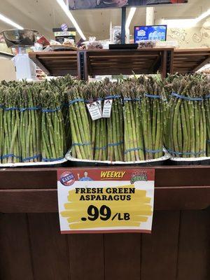 Asparagus $.99/lb