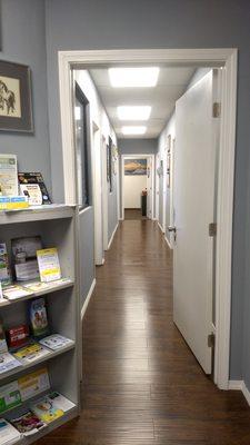 Hallway to the procedure rooms