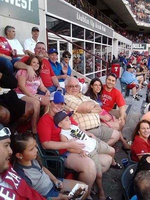 Office party at the Ranger game!