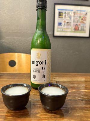 Ozeki Nigori Sake bottle