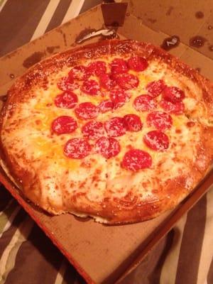 Pretzel crust pizza