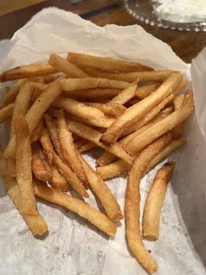 Super salty French Fries.