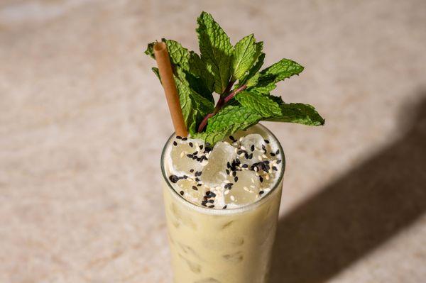 Matcha-Tahini Colada