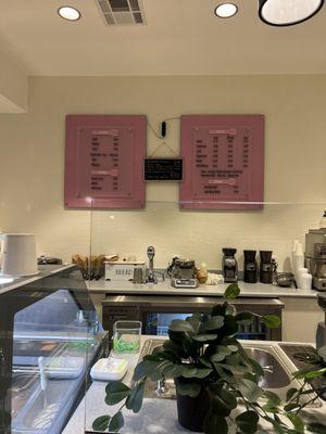 Menu area