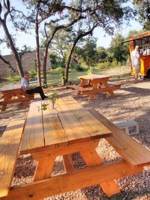 outdoor eating area