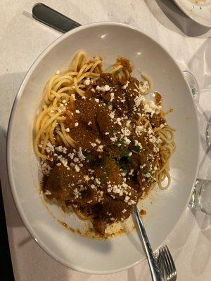 Lamb pasta special