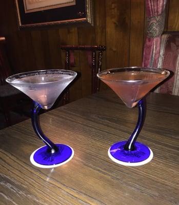 Carmel Apple martini & Coconut Pomegranate martini