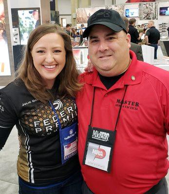 With Julie Golob at the NRA Annual Meeting in Dallas, TX.