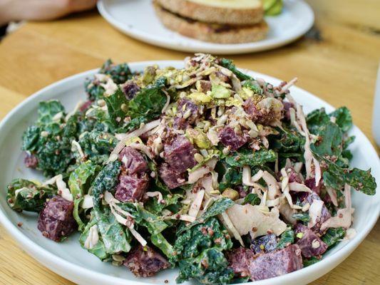 Beet kale fennel pistachio salad