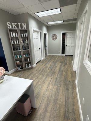 Hallway to the different treatment rooms