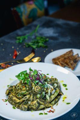 Gongura Penne Pasta