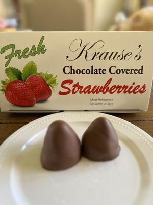 Chocolate covered strawberries!