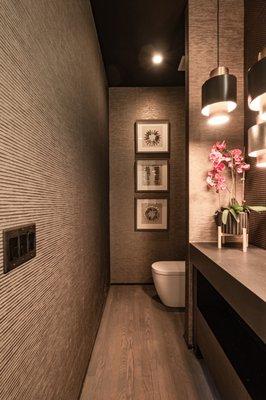 Powder Room Grasscloth