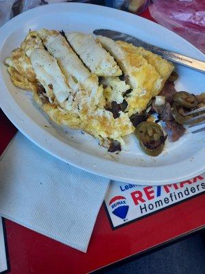 Philly cheese steak omelette