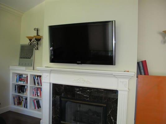 Fireplace TV Hang