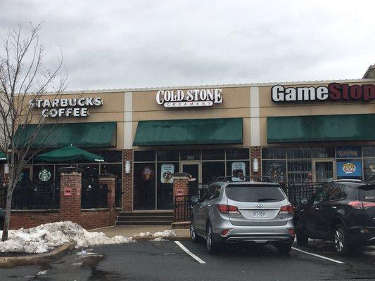 They're tucked in the corner between ColdStone and LaCrosse Unlimited.