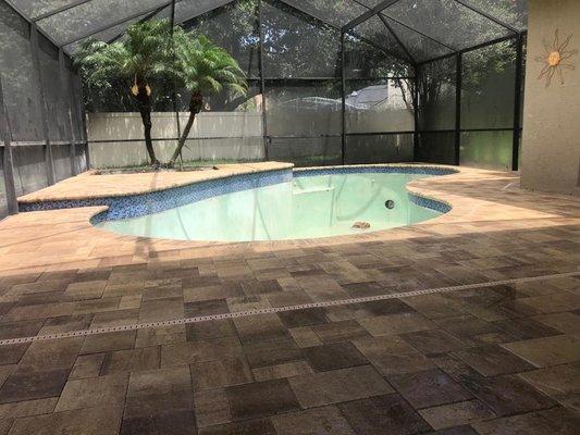 Back porch, pool area remodeling