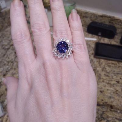 6.25 ct tanzanite with 1.11 cttw diamonds was only $2750.