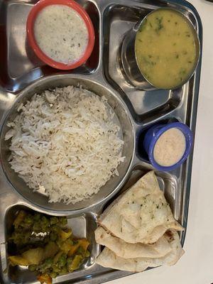 Delicious Vegetarian Thali