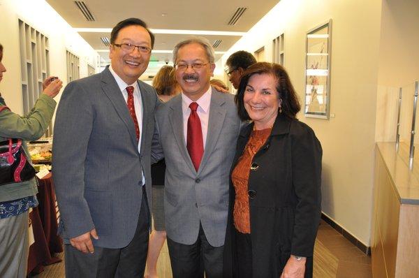 ,Eddie Chan, CEO and President, NEMS ; Ed Lee, Mayor, San Francisco; Anne Brandon, Chair, Board of Directors, NEMS