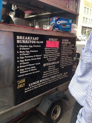 Breakfast and Lunch Menu