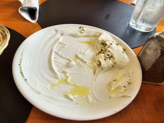 LABNEH. We ate most of it. Delicious