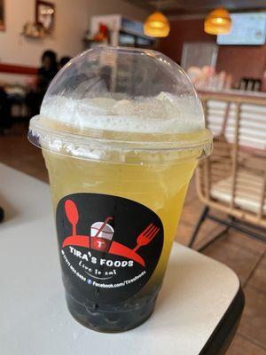 Tra Sen Vai - Lychee Lotus Tea with boba