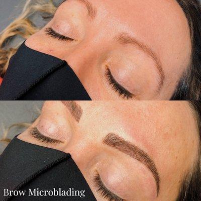 Achieve perfectly shaped and defined eyebrows with our microblading brow services at Piper Rose Spa Aesthetics...