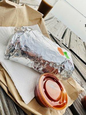 Packaging of the burritos