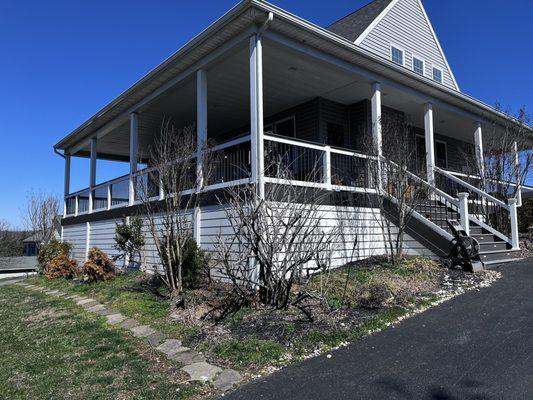 Large wrap around porch