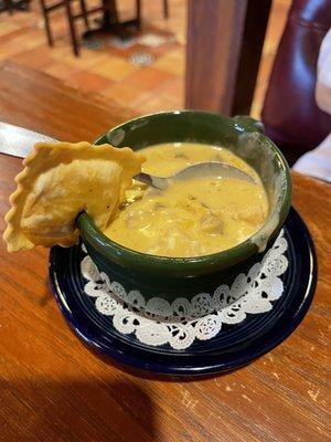 Shrimp and chorizo chowder