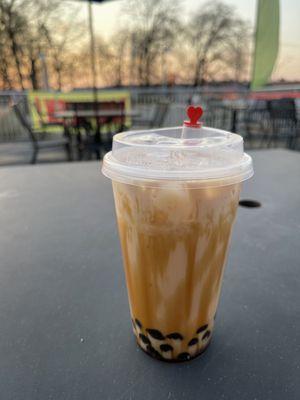 Brown sugar boba milk tea