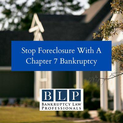 A foreclosure can be stopped with Chapter 7 bankruptcy. Contact us to get more info.