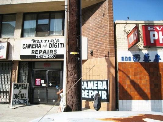 this photo includes the red pharmacy sign next to (east of walters) and the most eye-catching thingto indicate you're there