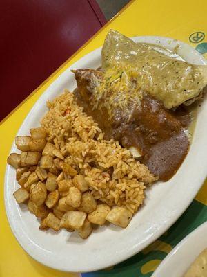 Enchilada plate