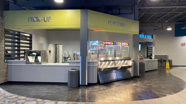 Self-dispensing popcorn machines and concession pick-up!